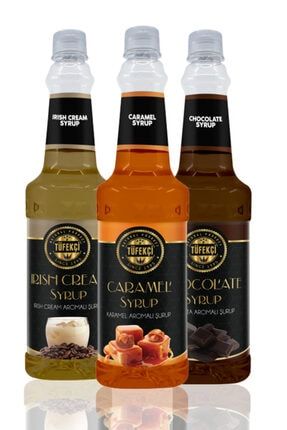 Karamel, Irish Cream Ve Çikolata Şurubu 3 Lü Avantajlı Paket 3x750 Ml TFKSYRP55