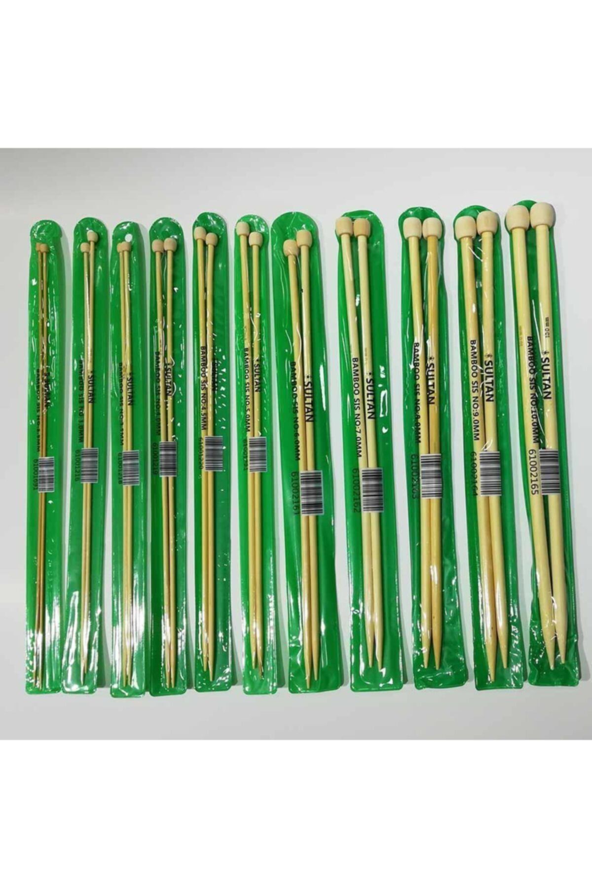 Sultan-35 cm Bamboo Knitting Skewer - No:8 3