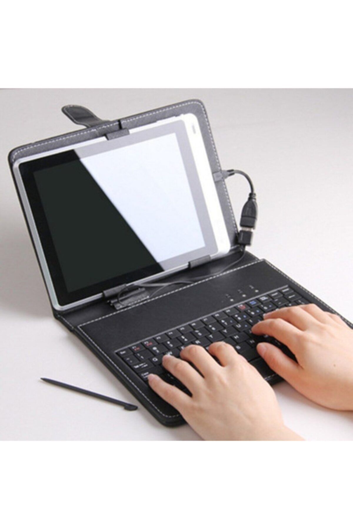 Wontis-Lenovo Tab 2 A10-70F 10.1" - Universal A+ Turkish Keyboard Tablet + Otg Gift Case 3