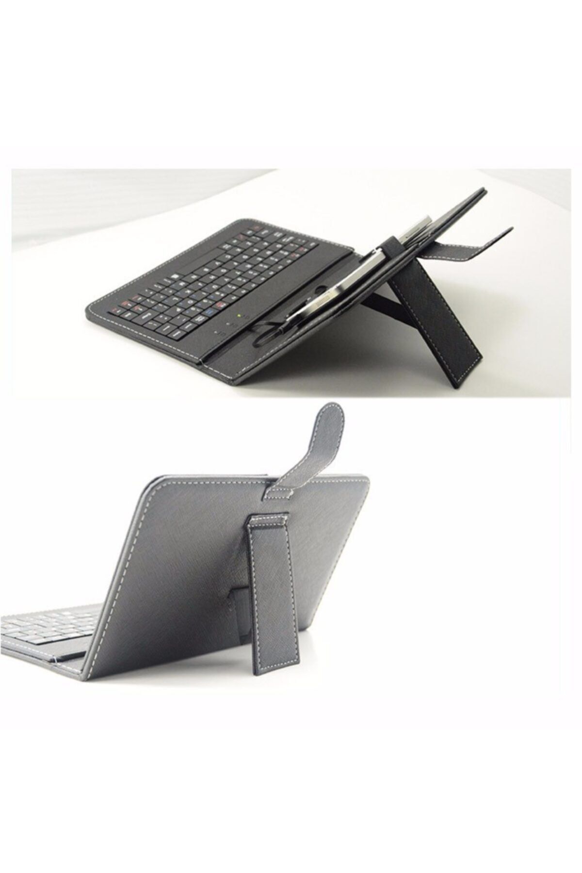 Wontis-Lenovo Tab 2 A10-70F 10.1" - Universal A+ Turkish Keyboard Tablet + Otg Gift Case 5