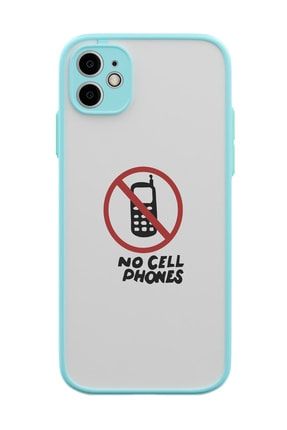 Iphone 11 Mavi Gilmore Girls No Cell Phones Tasarımlı Kamera Korumalı Hux Telefon Kılıfı FCIP11-H-CEL