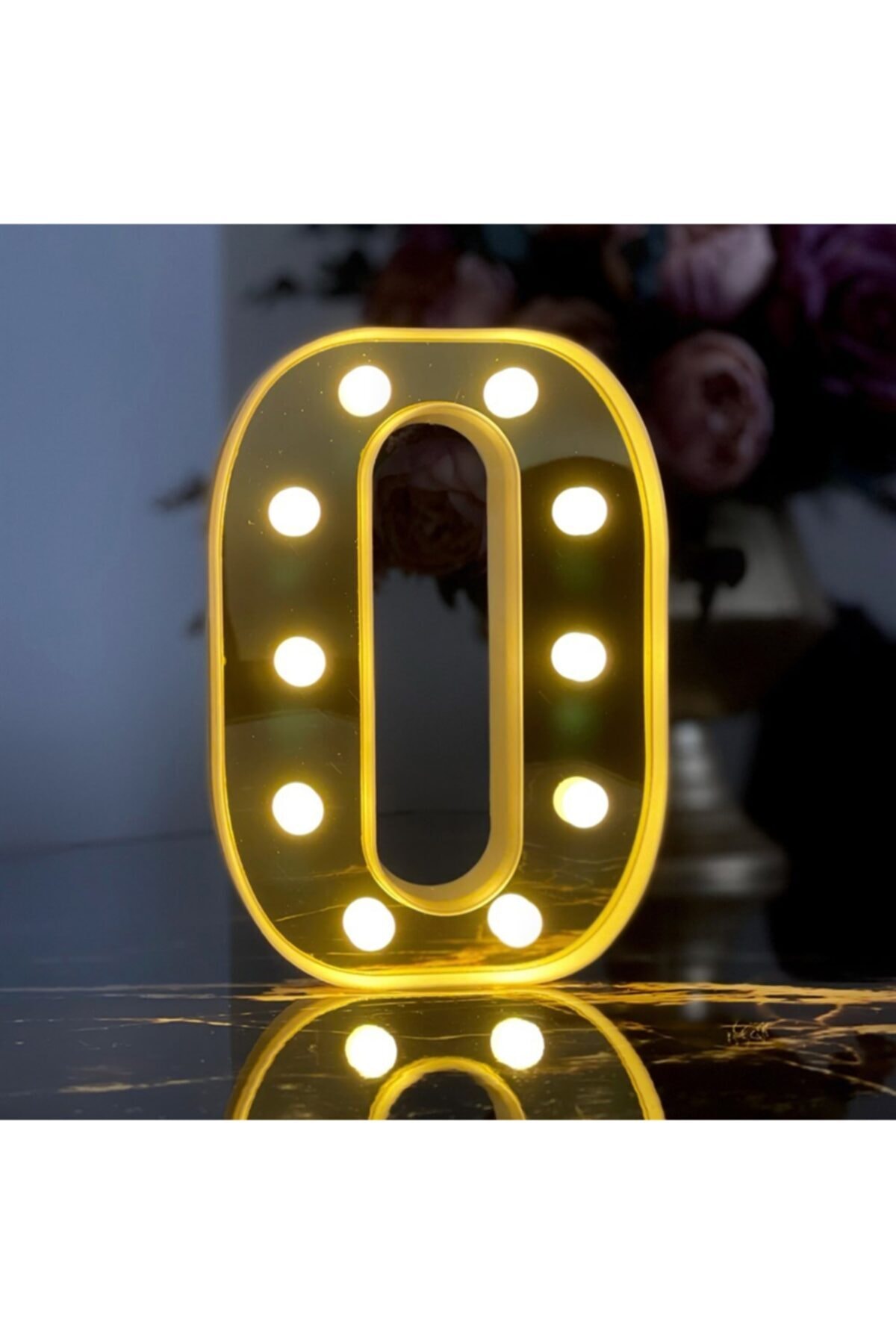 Big Size Big Size Led Illuminated 3d O Letter Organization Birthday Celebration
