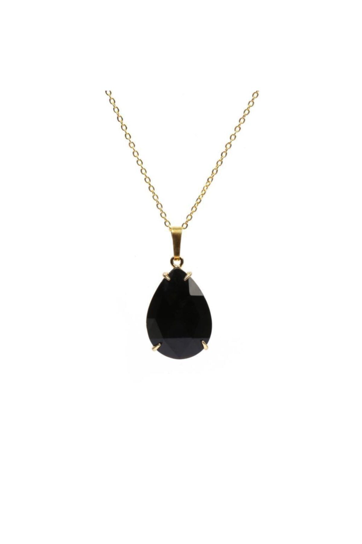 Sahi Aksesuar Necklace Black Natural Stone Trendyol