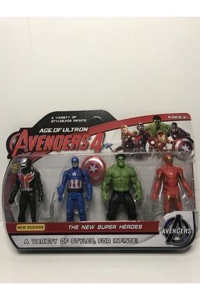 4 Lü Karakter Hulk-kaptan Amerika-ıronman-antman TYC00354593729