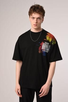 Rainbow Baskılı Oversize T-shirt MTS0079