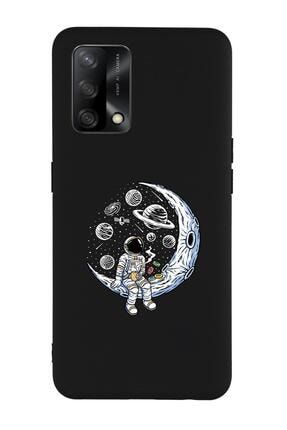 Oppo A74 Uyumlu Astronot Desenli Premium Silikonlu Lansman Telefon Kılıfı MCTSOPA74LNSS03