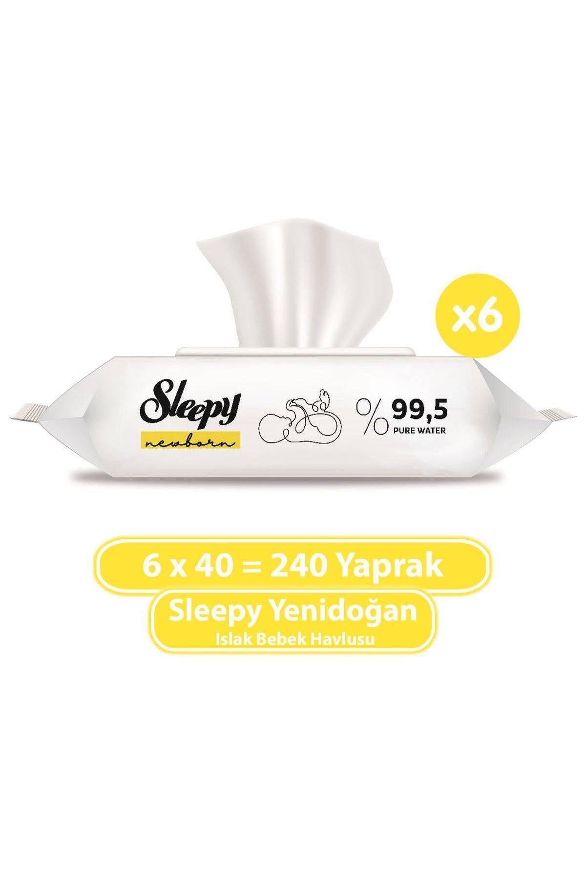 Sleepy Yenidoğan Islak Bebek Havlusu 6x40 (240 Yaprak)
