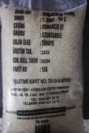 5 Kg Osmancık Pirinci TRC48368