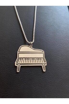 Piyano Gümüş Kolye 925 Ayar hrsyntkly3049