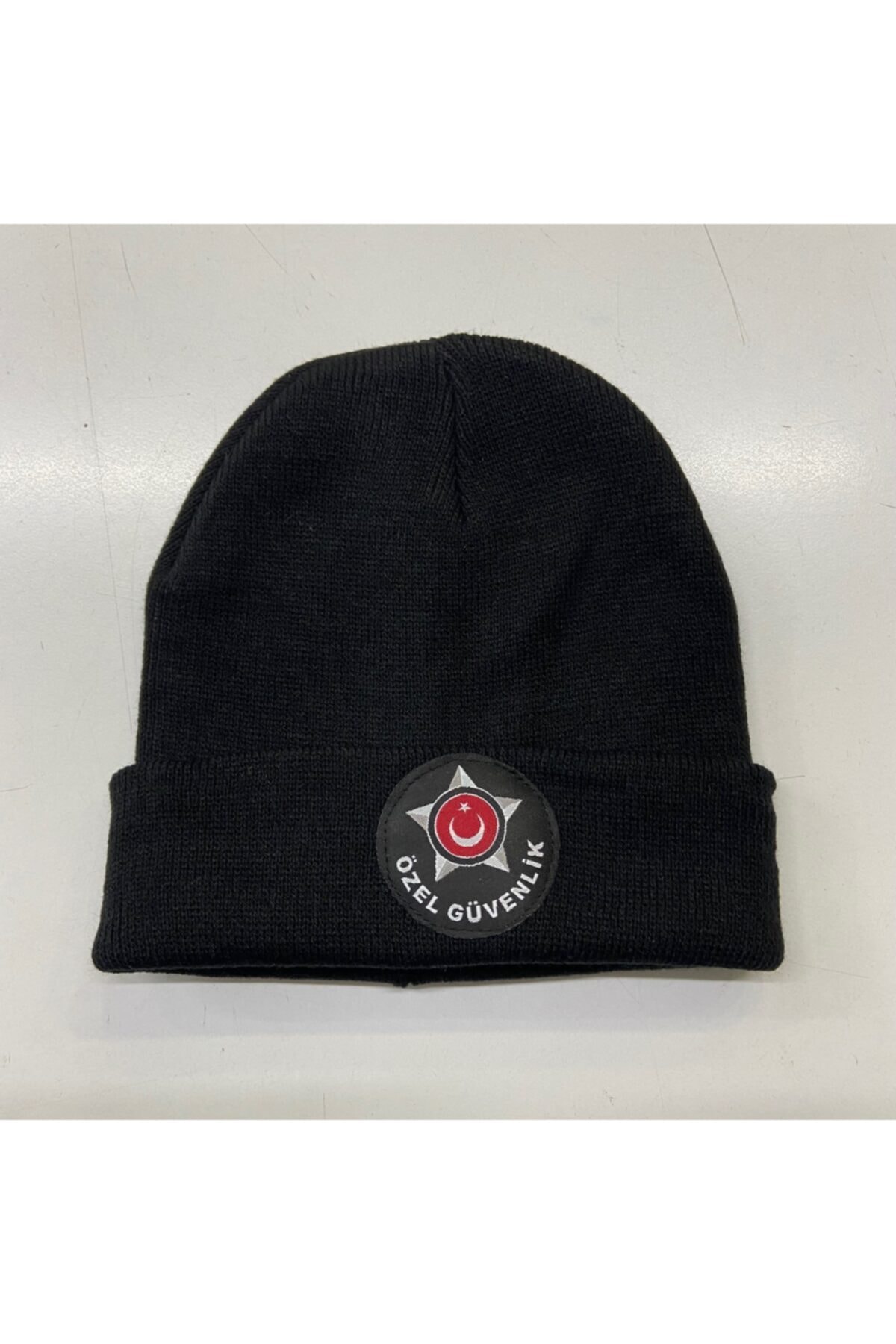 ModaCanel Moda Canel Siyah Güvenlik Armalı Yün Bere