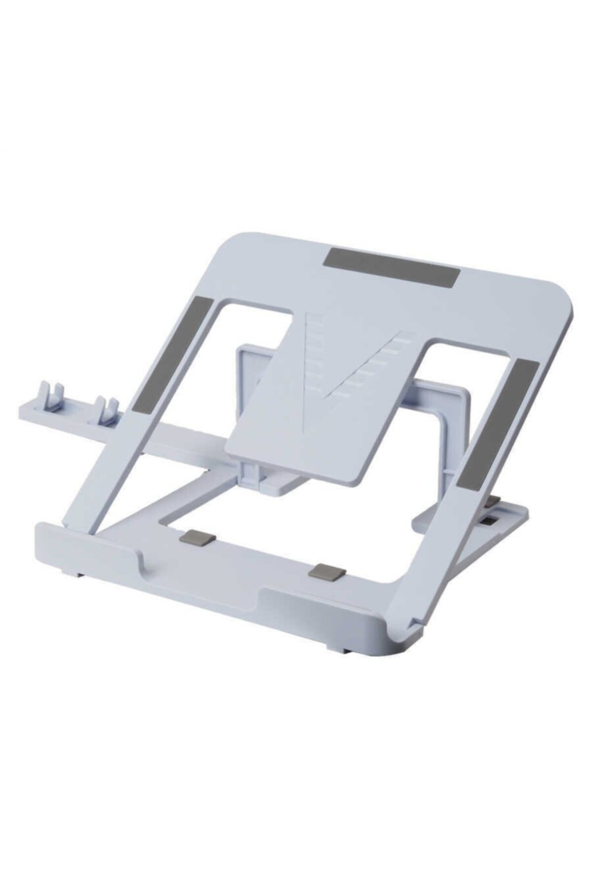 Laptop Macbook Stand Telefon Standlı Ayarlanabilir Kademeli Stand-beyaz