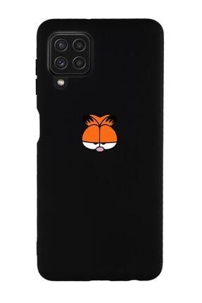 Samsung Galaxy M32 Uyumlu Garfield Desenli Premium Silikonlu Lansman Telefon Kılıfı DijimediaBaskılıSeri-M32-1014
