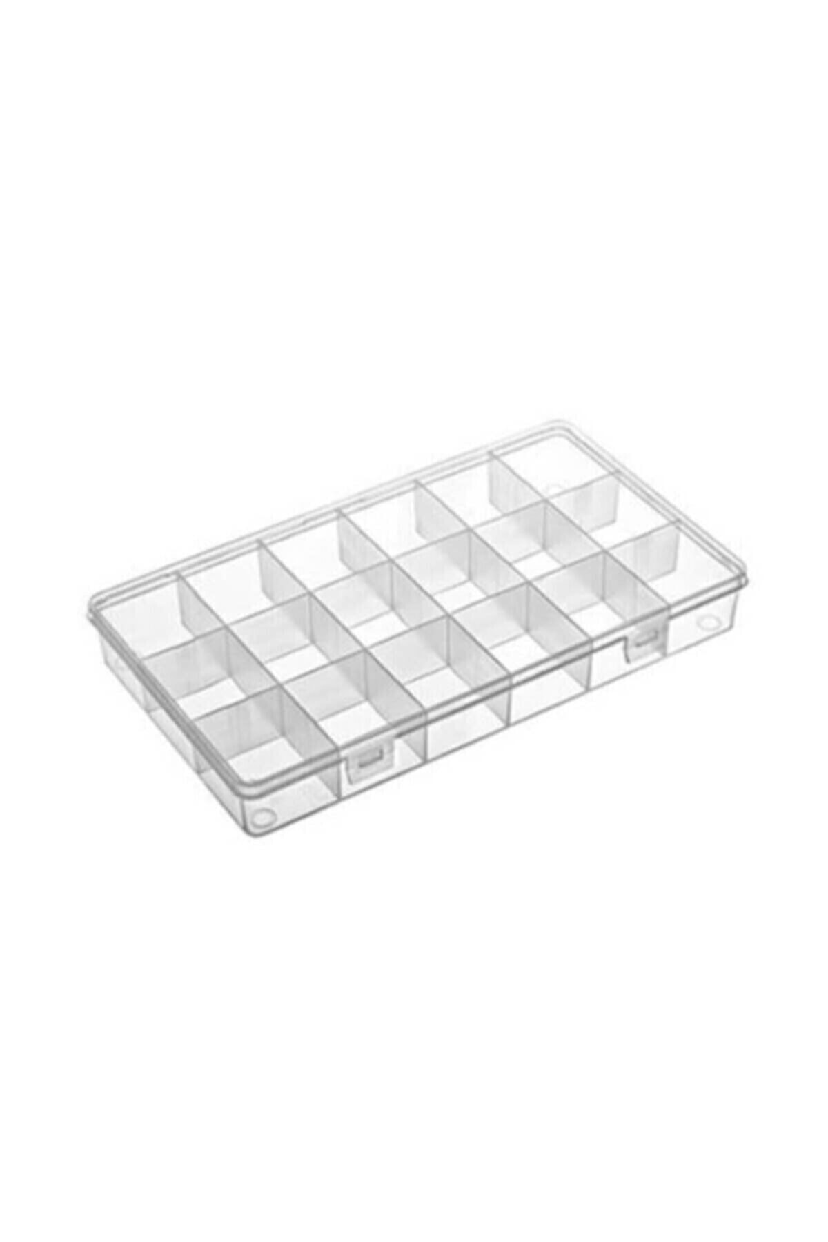 1 Pc 18 Compartment Beads Accessory Necklace Ring Jewelry Box