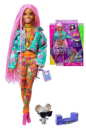 Barbie Extra - Pembe Örgü Saçlı Bebek | +3 Yaş ARS-MATTEL.B1.GXF09
