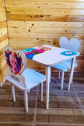Karlar Ülkesi Elsa Anna Çocuk Masa Sandalye Takımı Aktivite - Eğlence Masası 1 Masa - 2 Sandalye ART0078-265
