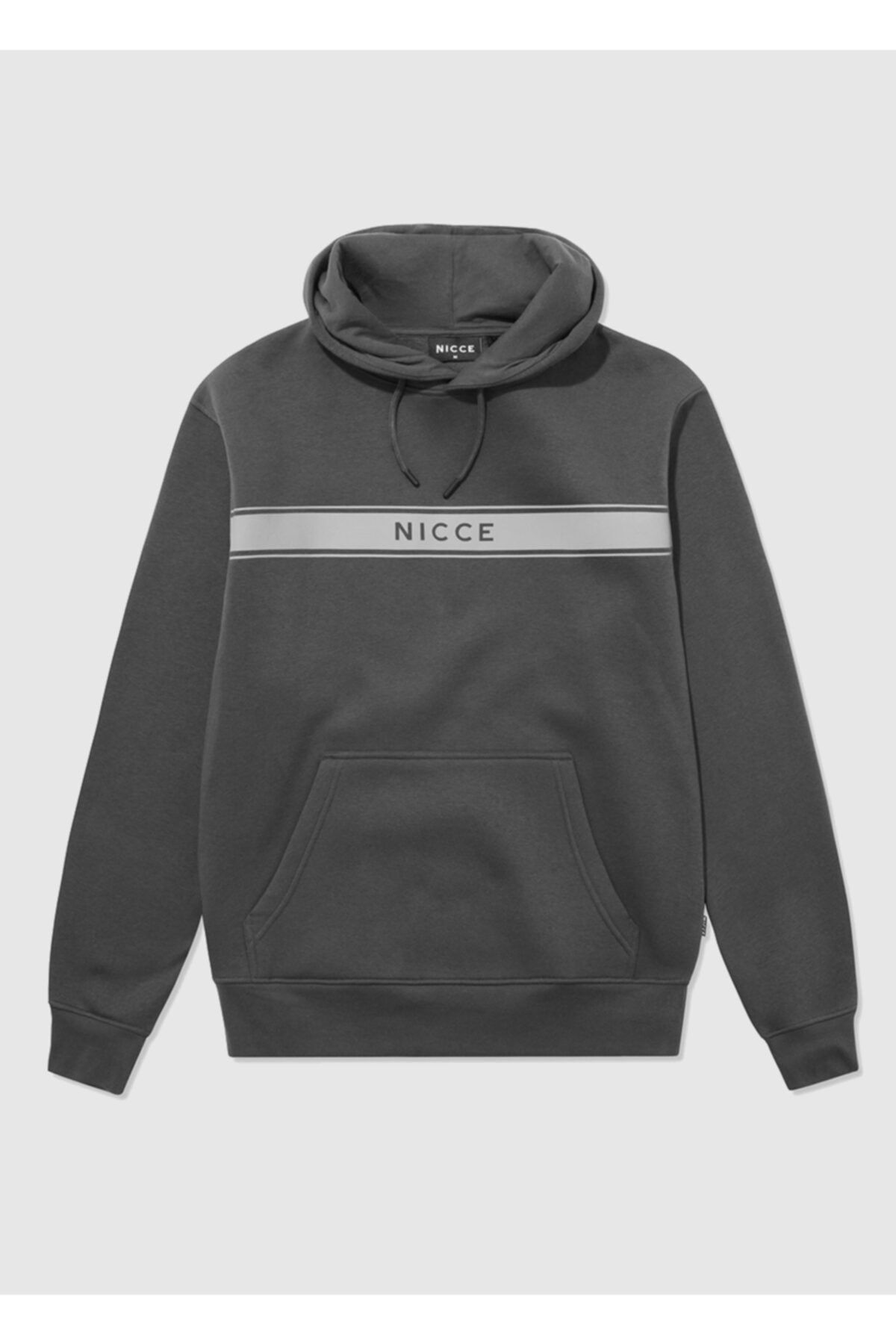 Grey and white nicce hoodie top