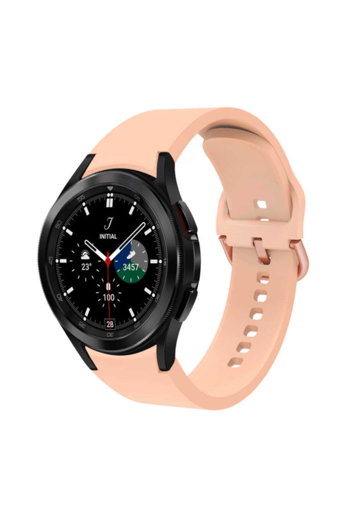Samsung Galaxy Watch 4 40mm Compatible Classic Silicone Strap Pink