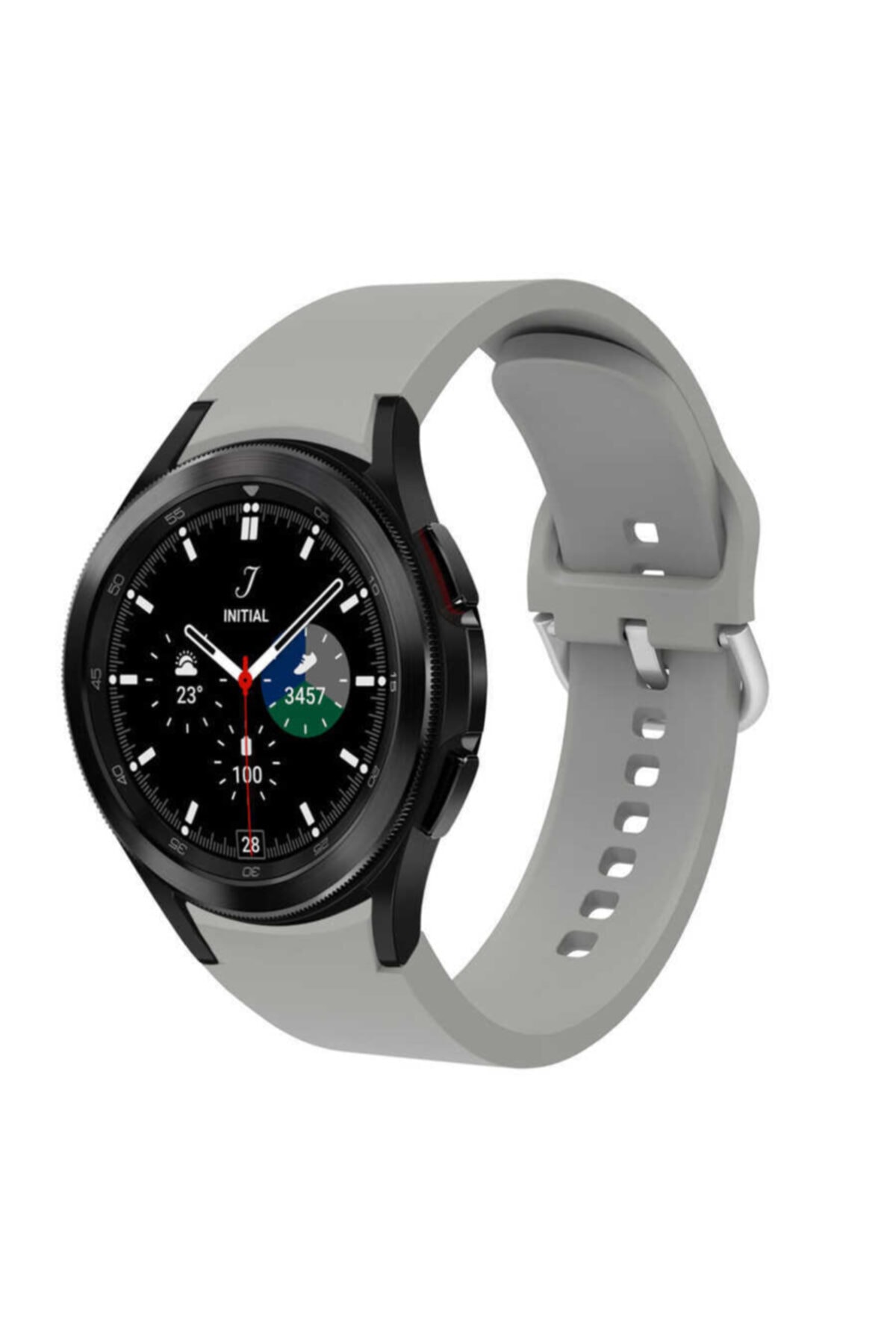Samsung Galaxy Watch 4 40mm Compatible Classic Silicone Strap Grey