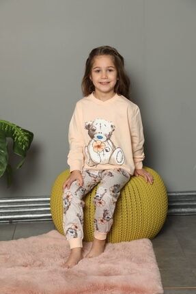 Ayı Desenli Çocuk Pijama Takımı BG1