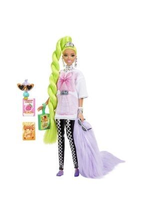 Barbie Extra - Neon Saçlı Bebek - Büyük Beden Tişörtlü - Grn27-hdj44 GRN27-HDJ44