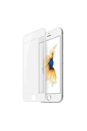 Iphone 7 Beyaz Ekran Uyumlu Tam Kaplayan Esnek Seramik Ekran Koruyucu YeniSeramikiPhone7Beyaz