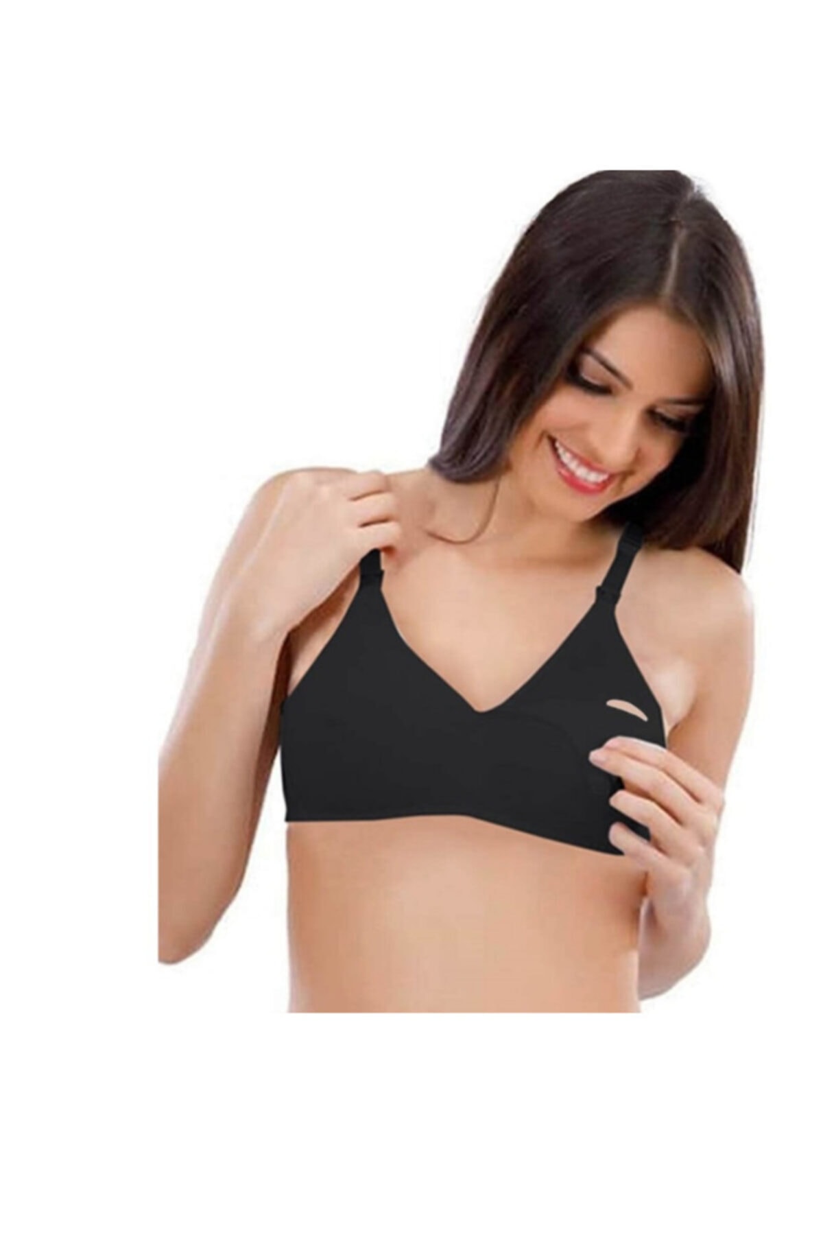 Genel Markalar Kadın Penye Pamuklu Kolay Açılabilir Kancalı Emzirme Sütyeni