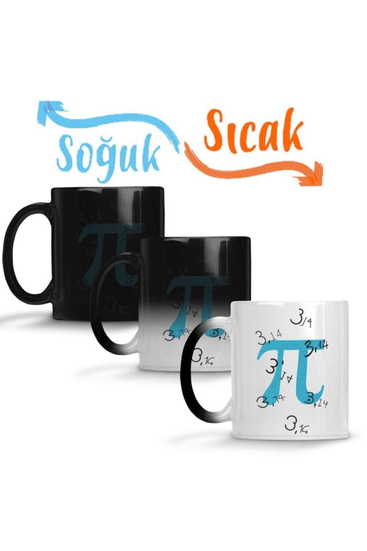 Baskı Dükkanı-Pi Number Mathematica Mathematics Special Design Pi Day Magic Mug Cup Porcelain 1