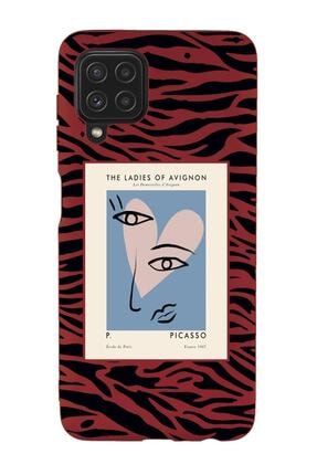 Samsung Galaxy A12 Uyumlu Picasso Desenli Premium Silikonlu Lansman Telefon Kılıfı DijimediaBaskılıSeri-a12-1000