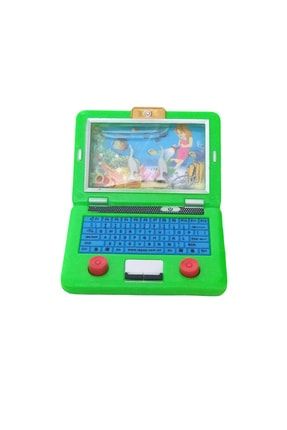 Laptop Şeklinde Yeşil Su Atarisi Suda Halka Geçirme Oyunu (E.: 12,9 CM X 9,9 CM)(açıklamaya Bakınız PRS325
