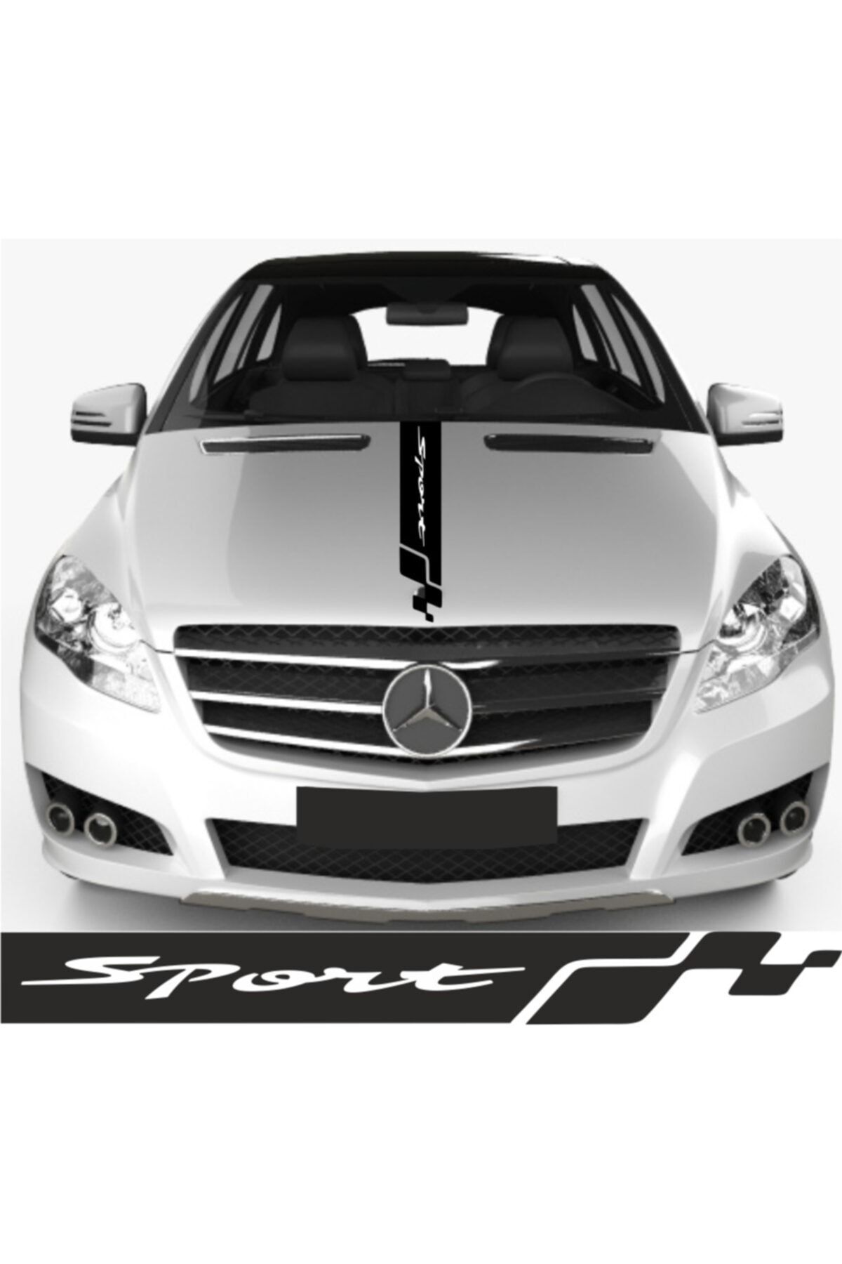 Erzline-Chevrolet Kalos Compatible Front Hood Auto Sticker 3