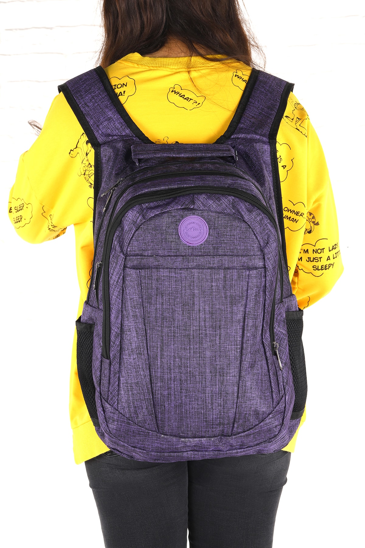 کوله پشتی زنانه بنفش Strong Bag | STRBGOKL19 اورجینال - تصویر 5