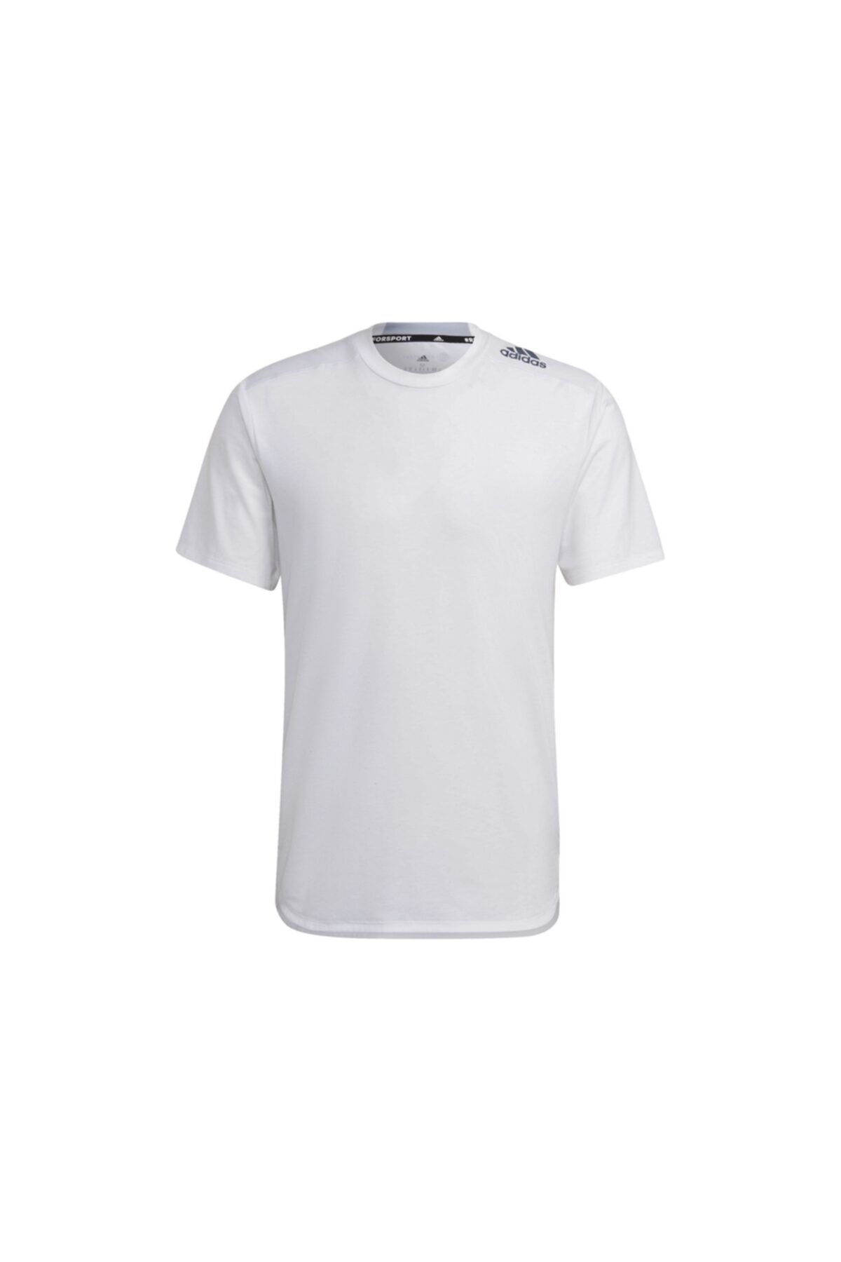 Adidas plain shop white t shirt