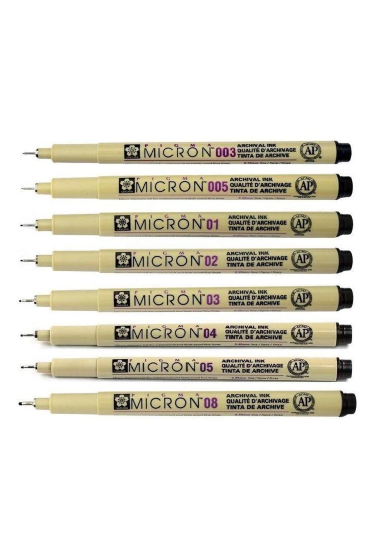 Sakura Pigma Micron Çizim Kalemi 8'li Set