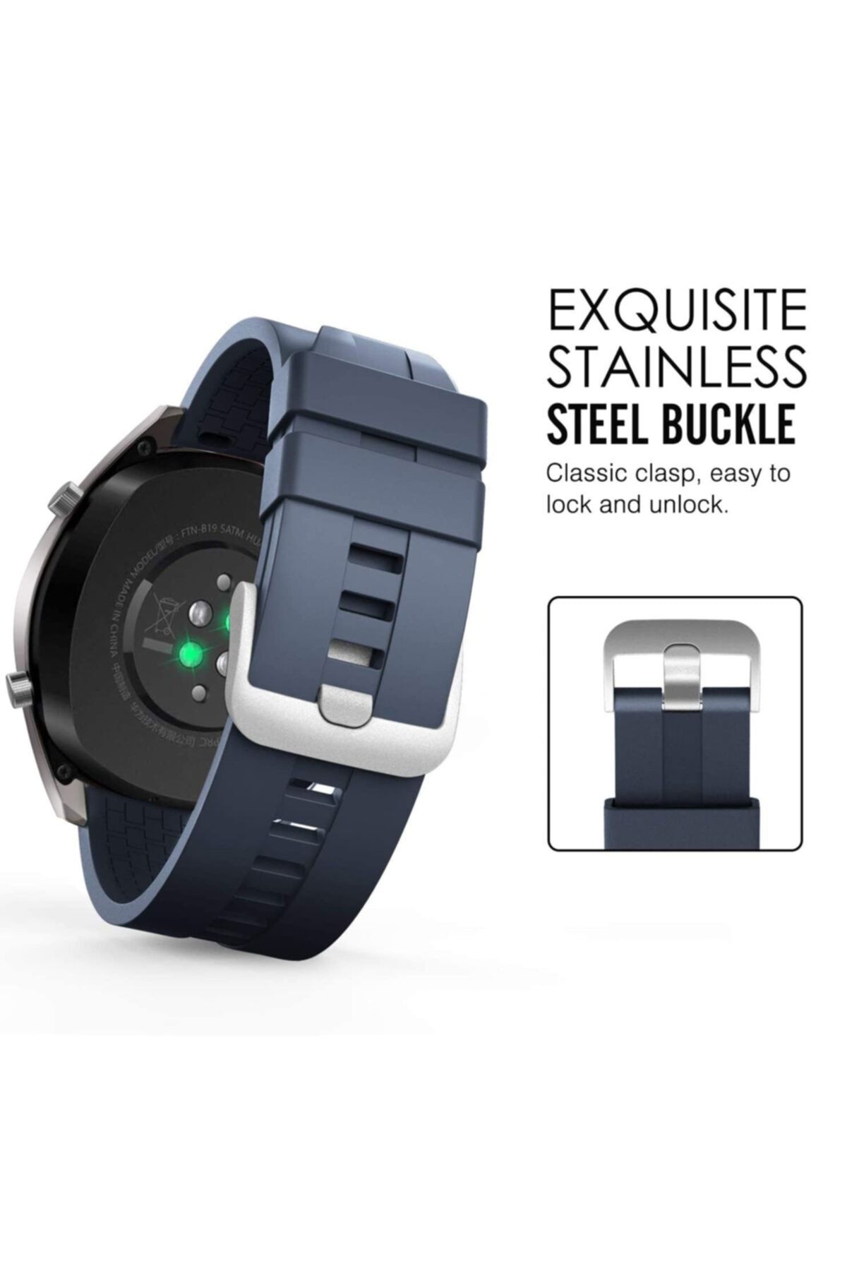 NovStrap Huawei Watch GT3 46 Mm Compatible Band Strap Classic