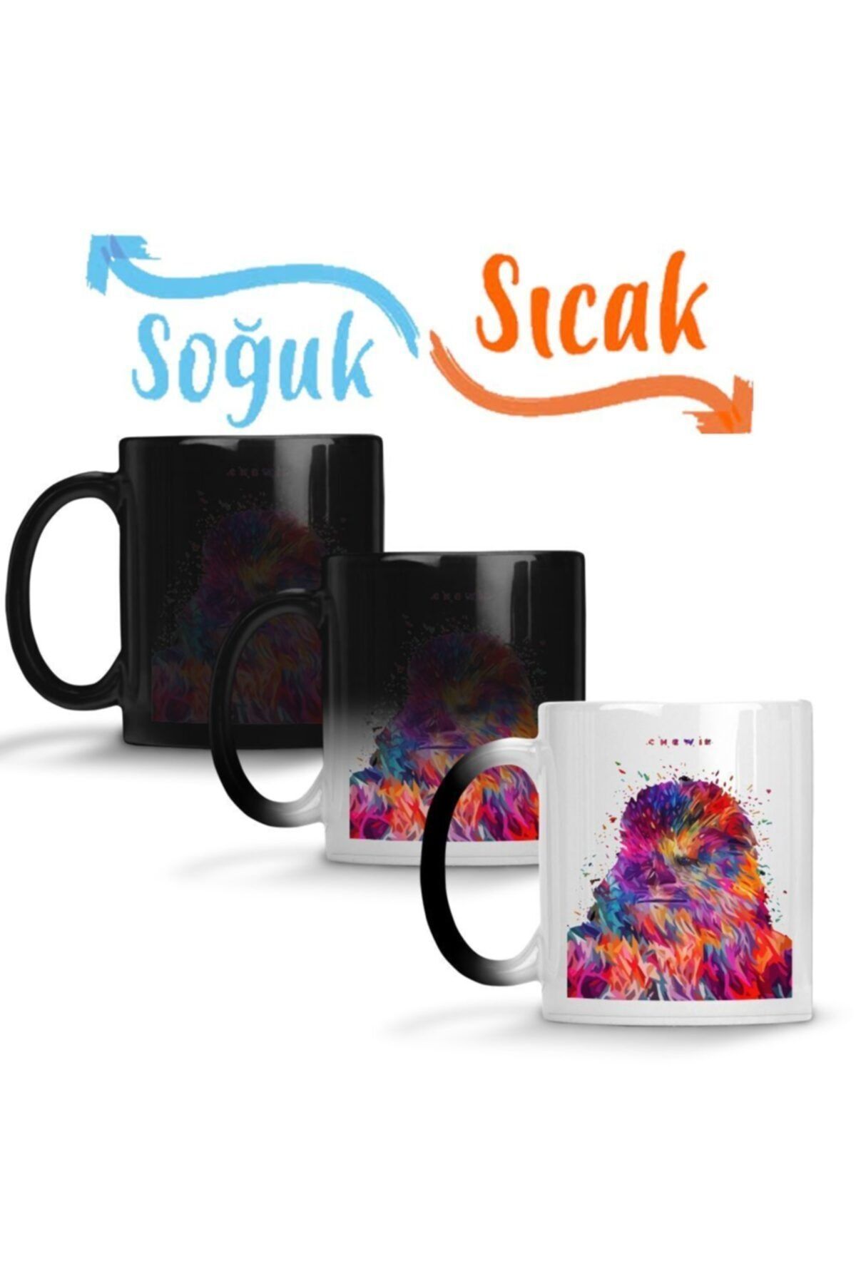 Bask D kkan Chewbacca Magic Mug Cup Porcelain Trendyol