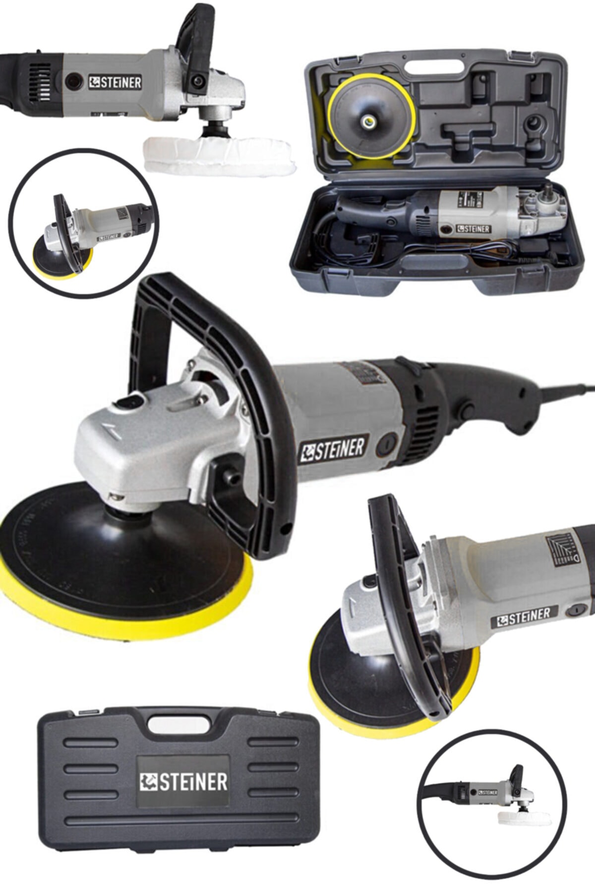 STEİNER Germany Technology 4200 Watt Professional 6 Kademe Devir Ayarlı Pasta Cila Polisaj Makinesi