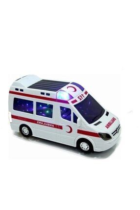 Türkçe Sesli Sirenli Işıklı Ambulans Büyük Boy 21 Cm LRS0322326600