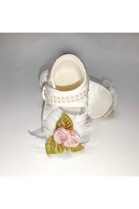 Yeni Doğan Bebe Ayakkabı Patiği Işlemeli 6117