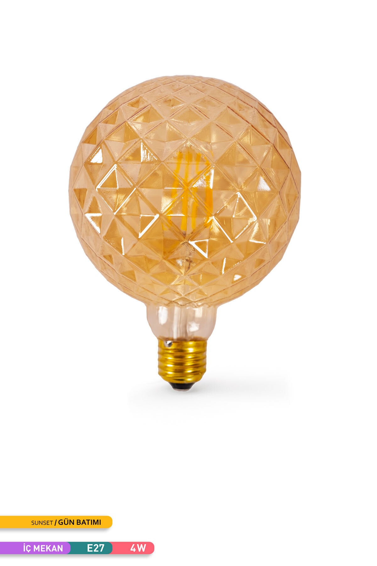 Ack G125 Rustik Led Ampul 2200k Sarı Işık 350lm 220-240v 4w E27 Fiyatı ...