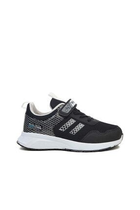 Unisex Çocuk Yazlık Spor Ayakkabı Anorak Siyah Beyaz ndrops01s