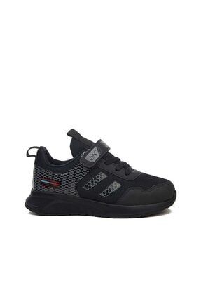 Unisex Çocuk Yazlık Spor Ayakkabı Anorak Siyah Füme ndrops02s