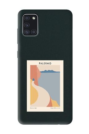 Samsung A31 Uyumlu Palermo Tasarımlı Siyah Lansman Telefon Kılıfı smsga31amz-lns-005
