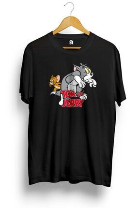 Tom And Jerry Tiptoeing Baskılı Tişört KS005512030222
