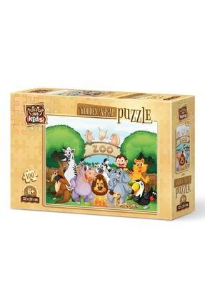 Art Kids Hayvanat Bahçesi'ne Hoşgeldiniz 100 Parça Ahşap Puzzle ART5900