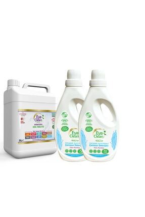 5 Litre Antibakteriyel Genel Temizleyici 2 Organik Sertifikalı Çamaşır Deterjanı 5+2ÇamaşırD