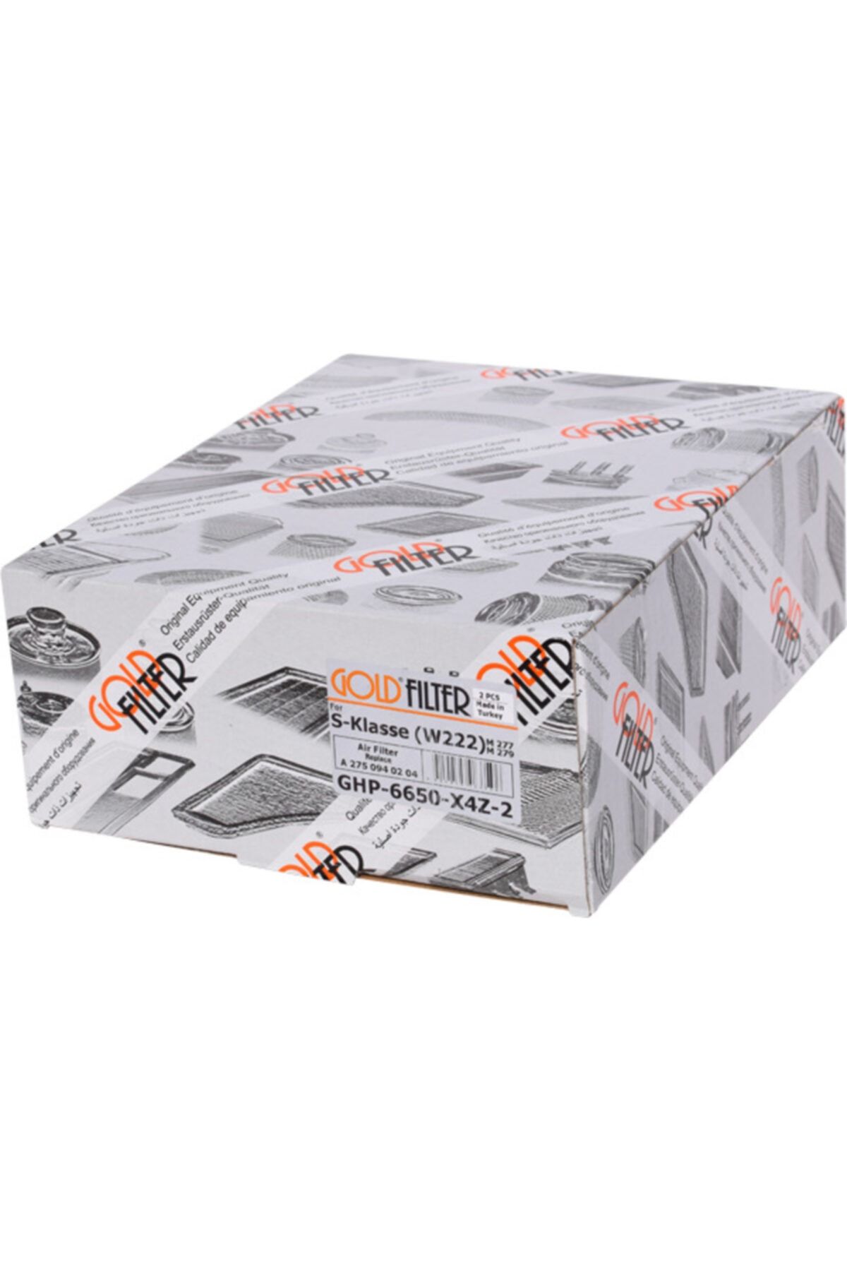 GOLD FILTER-فلتر هواء لمرسيدس بنز مايباخ W240 2002-2012 6.0 V12 57s/62s 2