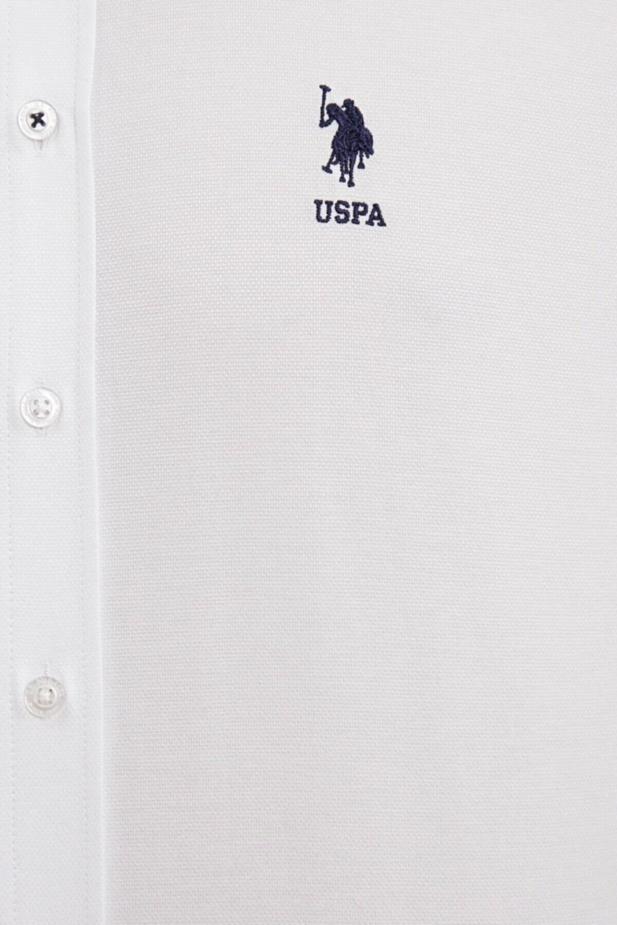 پیراهن مردانه سفید یو اس پولو | 1102439 اورجینال - تصویر 5