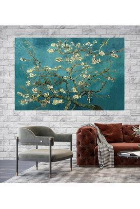 Van Gogh Çiçek Açan Badem Ağacı Kanvas Gülen Tablo Knvs00238