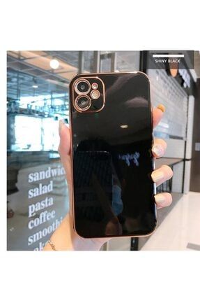 Iphone 11 Uyumlu Tpu Glossy Yumuşak Cep Telefonu Kılıfı Siyah GLS11