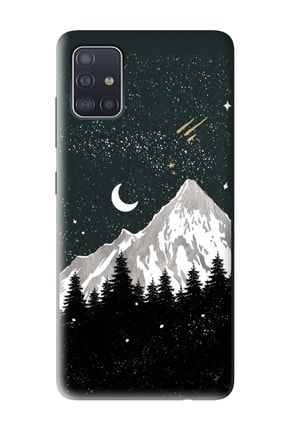 Samsung A51 Uyumlu Black Night Tasarımlı Siyah Lansman Telefon Kılıfı smsga51amz-lns-014